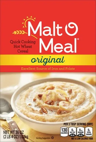 Malt-O-Meal WHEAT Cereal, Original, 36 Oz