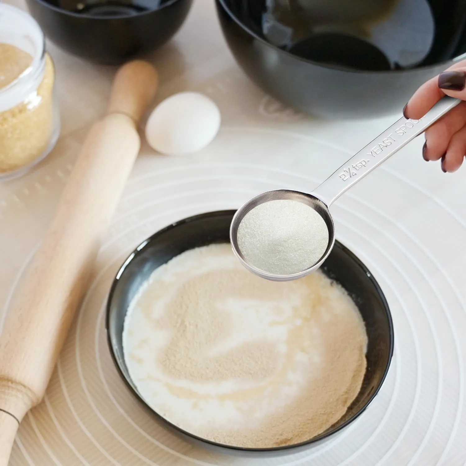 King Arthur Baking Company Yeast Measuring Spoon, 18/8 Stainless Steel, Holds 2-1/4 Teaspoons