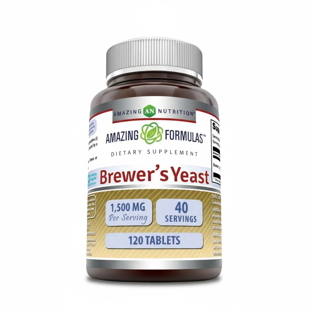 Amazing Formulas Brewers Yeast Supplement | 1500 Mg Per Serving | 120 Tablets | Non-GMO | Gluten Free | Made in USA