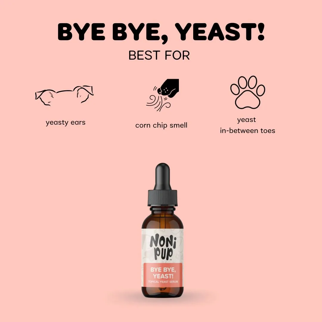 Bye Bye Yeast - Topical Yeast Serum for Dogs, 1 Ounce