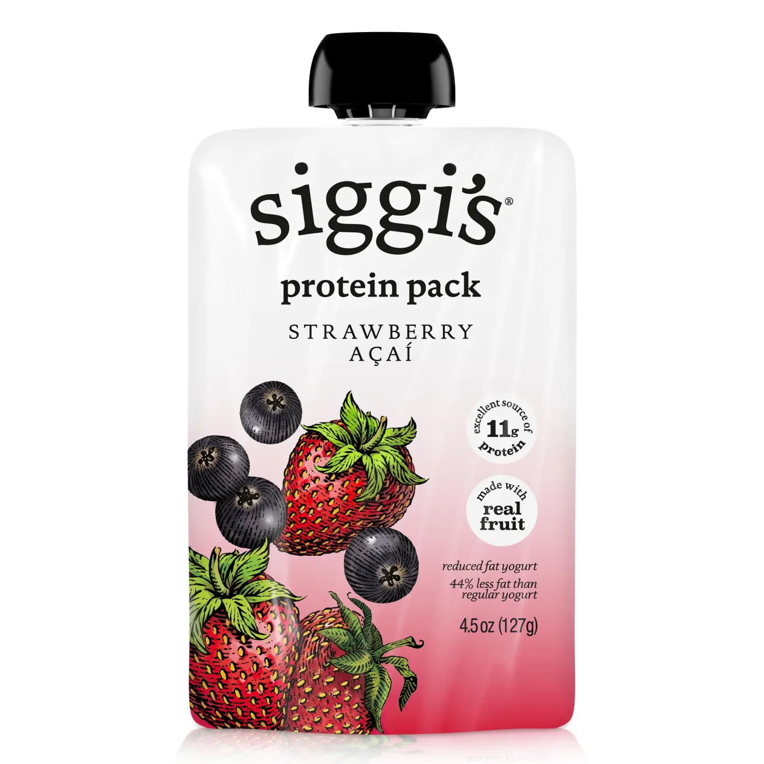 Siggi's, Yogurt Pouch Strawberry Acai, 4.5 Ounce