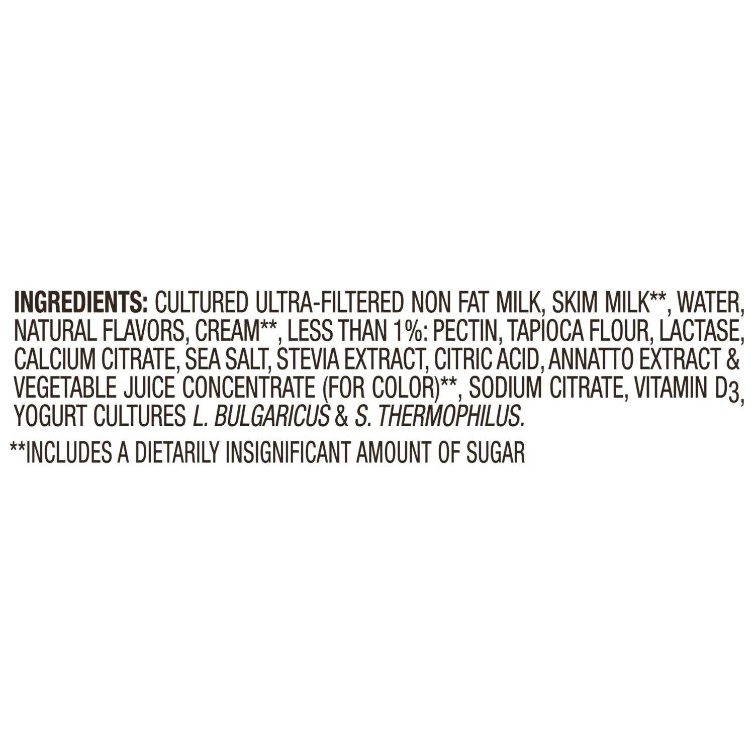 Too Good & Co. Zero Sugar Peach Yogurt-Cultured Ultra-Filtered Low Fat Milk Product, Gluten Free, Keto Friendly, 5.3 oz Cup