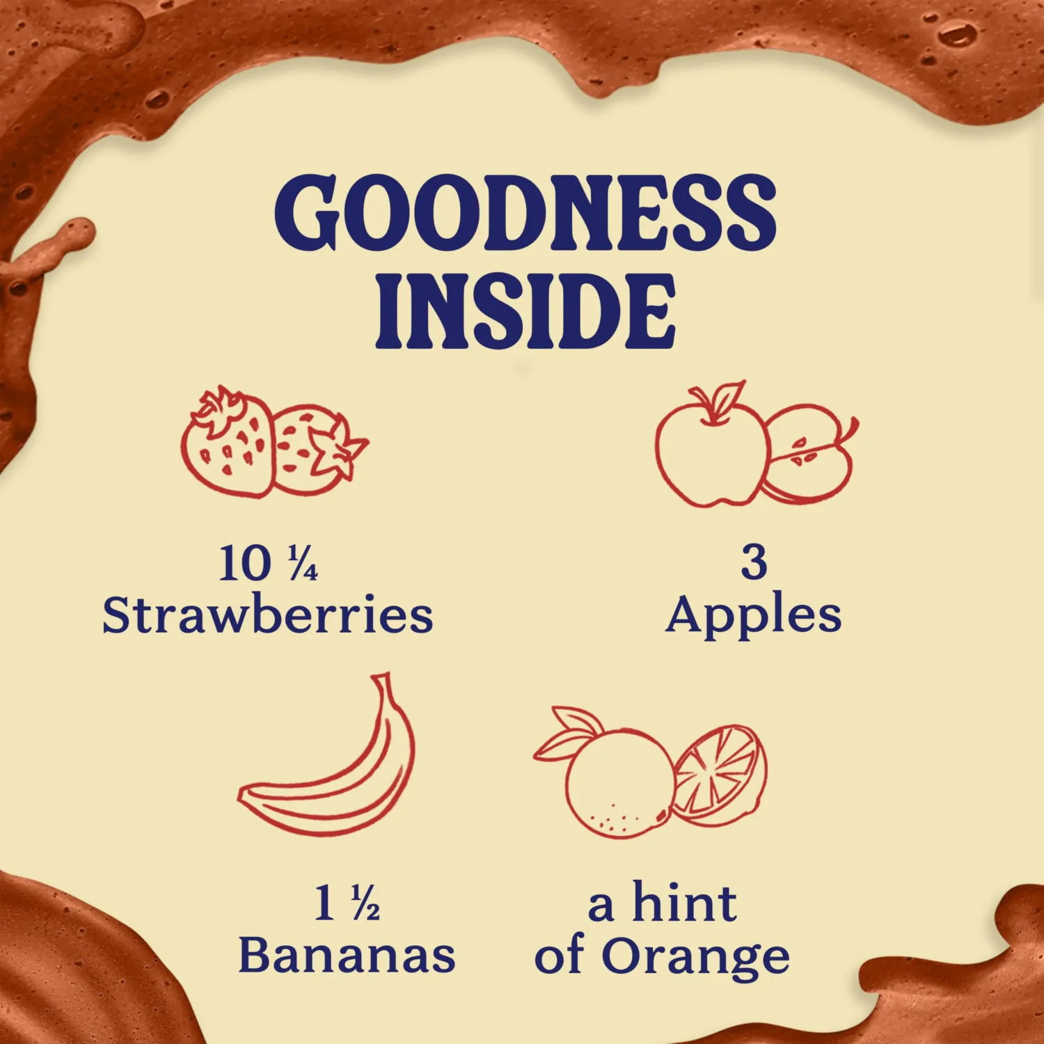 Naked Juice Strawberry Banana Flavored 100% Fruit Smoothie Blend, 15.2 fl oz