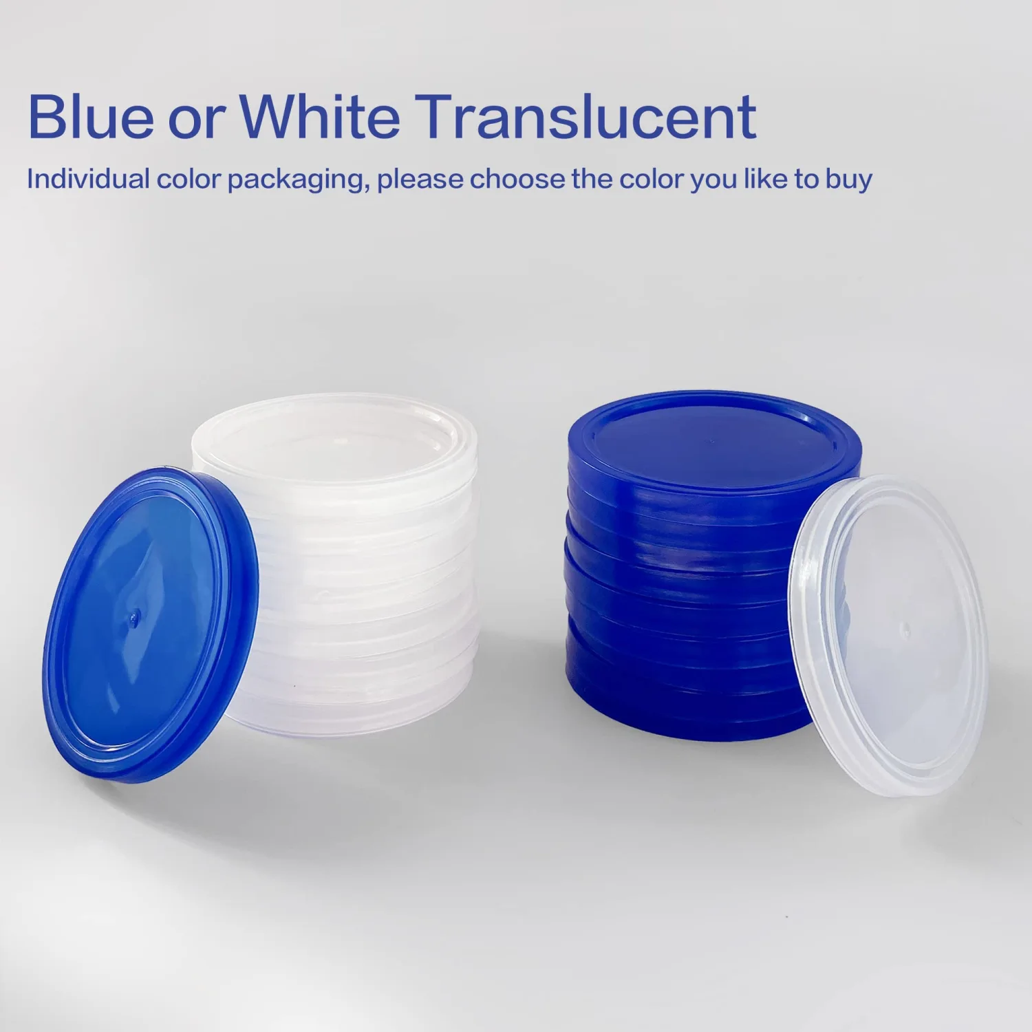 Oui Yogurt Jar Lids - 12 pack Oui Lids for Yoplait Yogurt Container, Sealed against leaks lids for oui yogurt jars Blue…