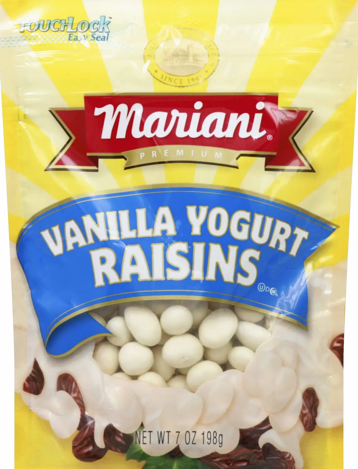 Mariani Vanilla Yogurt Raisins 7oz. (1 Bag)