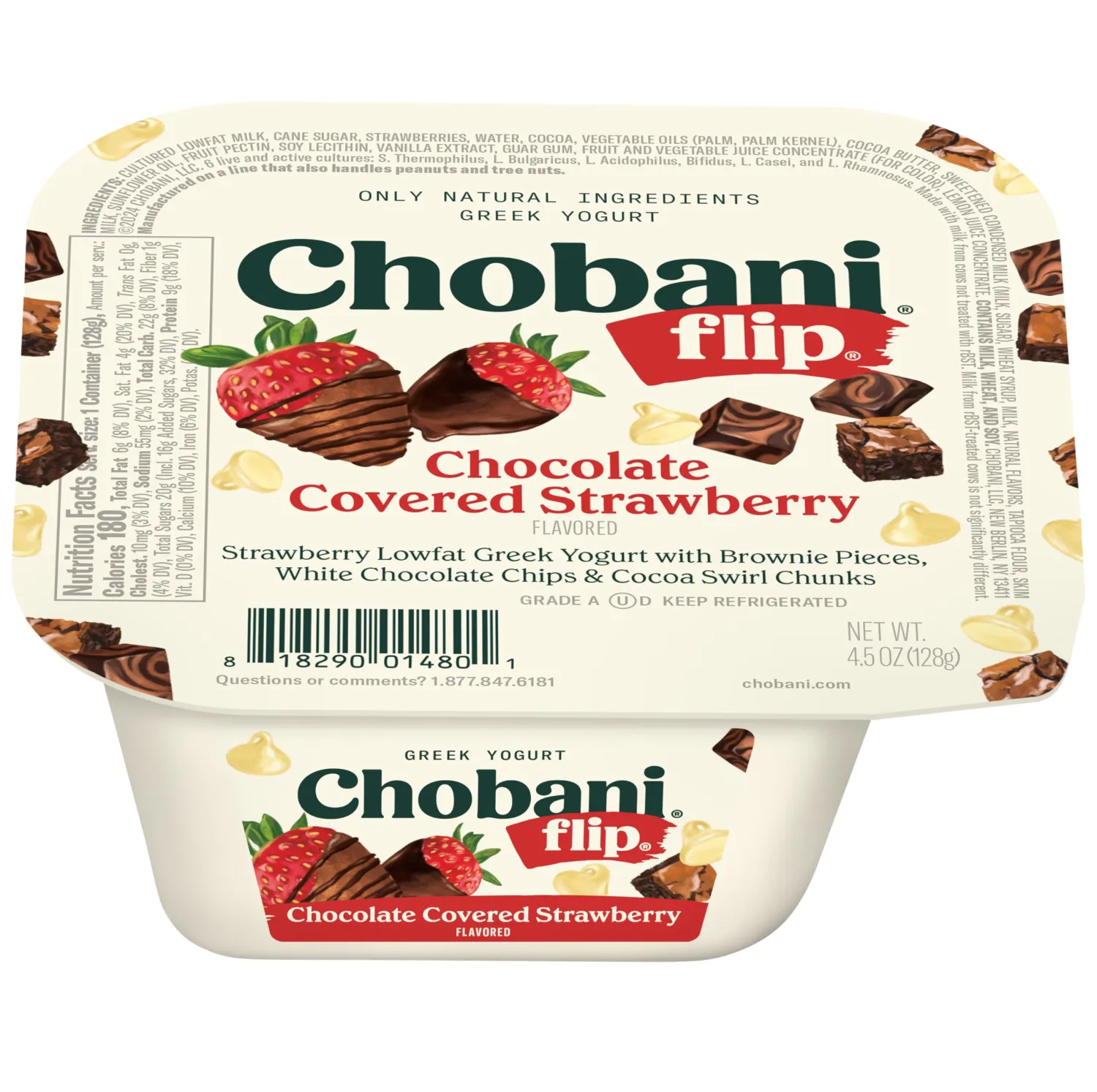 Chobani® Flip® Lowfat Greek Yogurt Chocolate Covered Strawberry 4.5oz