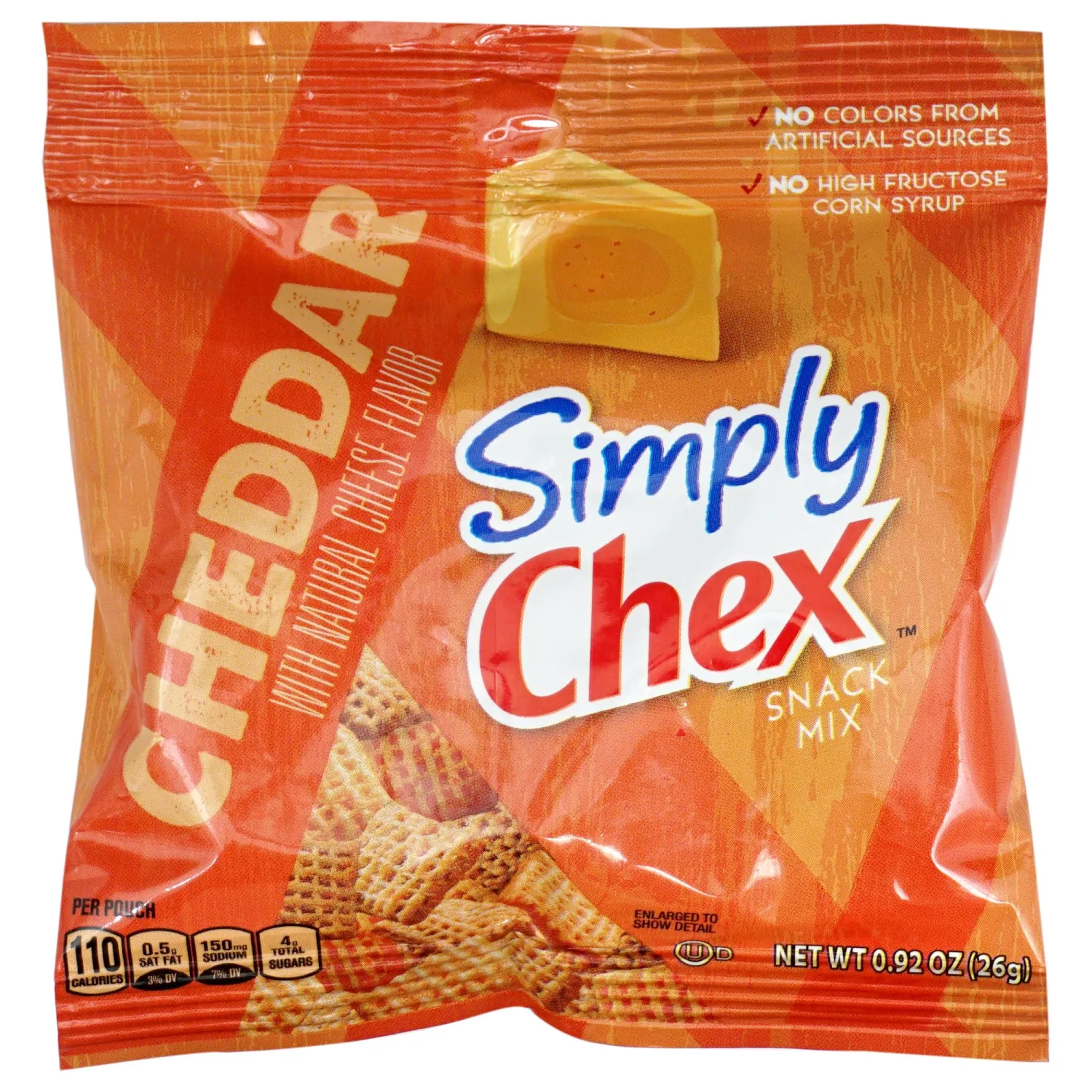 ChexMix Cheddar 0.92oz Bags (8 Pack), Snack Mix, Snack Packs, The Hampton Candy Company