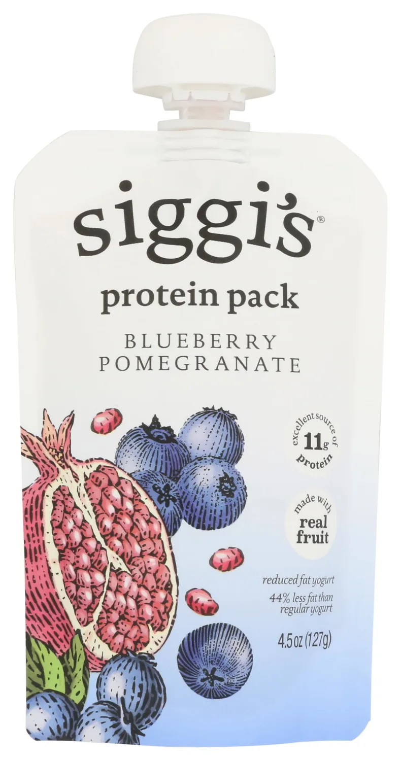 Siggi's, Blueberry Pomegranate Yogurt Pouch, 4.5 Ounce