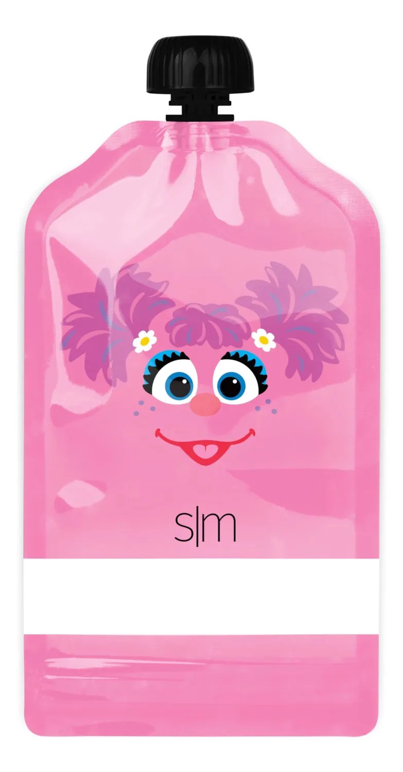 Simple Modern Sesame Street Reusable Baby Food Pouches for Toddlers | BPA Free Plastic, Food Safe, Freezer Safe | Refillable for Applesauce Yogurt & Puree Squeeze Pouch | 10 pack | 5oz | Sesame Street
