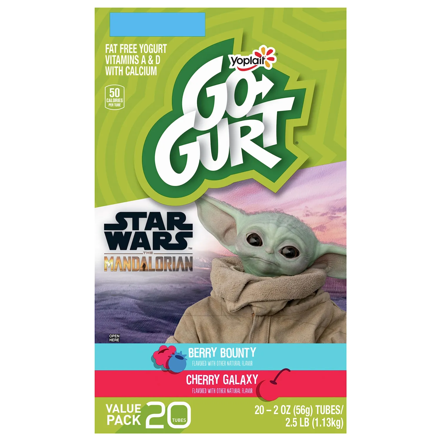 Yoplait, Go Gurt Berry Bounty, Cherry Galaxy, 40 Ounce