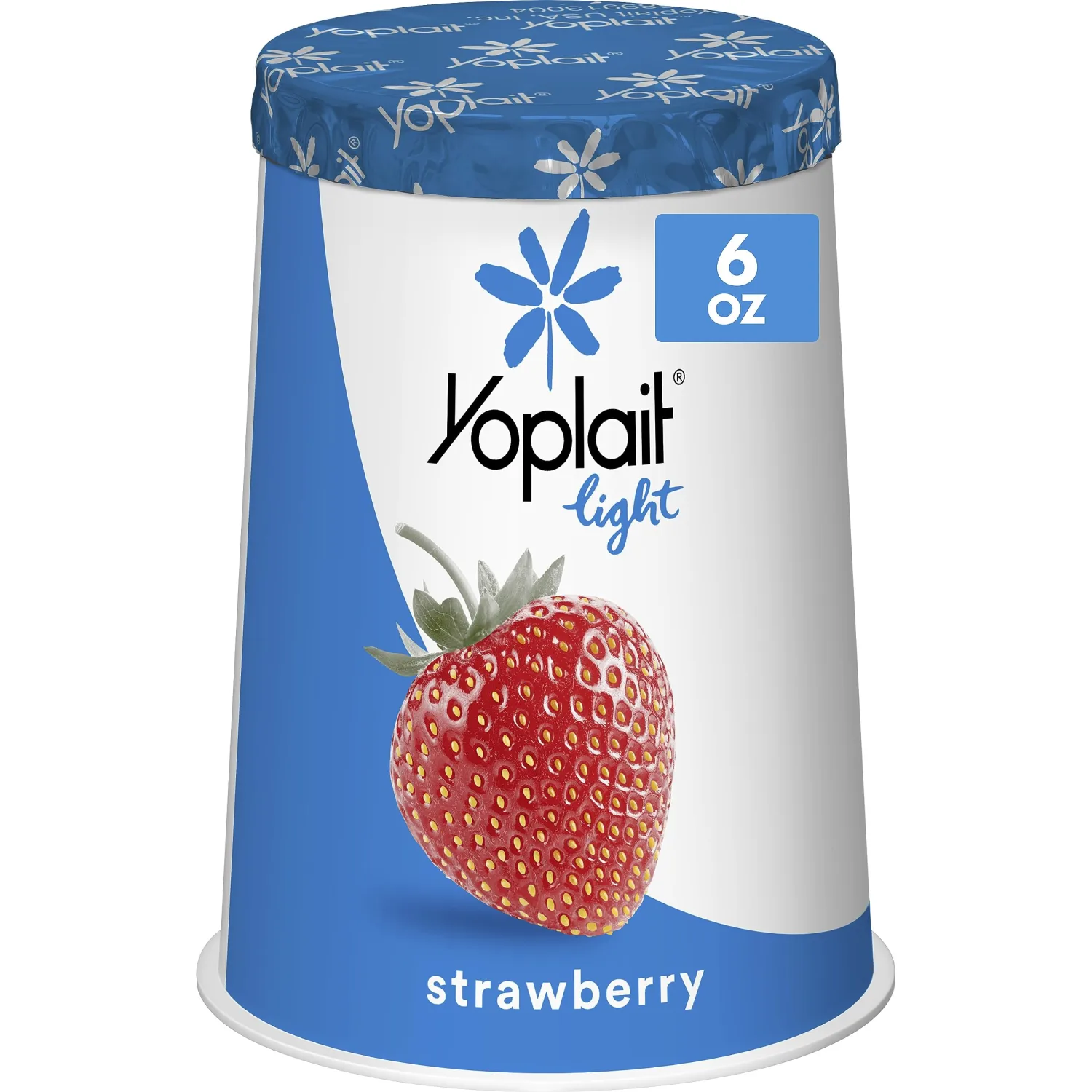 Yoplait Light Strawberry Fat Free Yogurt, 6 OZ Yogurt Cup