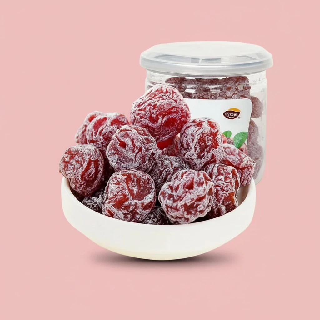 Sour and Sweet Plum,Snow Plum(210g/can) Yogurt Plum,Lover Plum,Prunes,Fruit Snacks,Preserved Fruits,Dried Fruits,Chinese Specialty Snacks Gifts,Dim sum,Delicious dessert (Yogurt plum,1can)