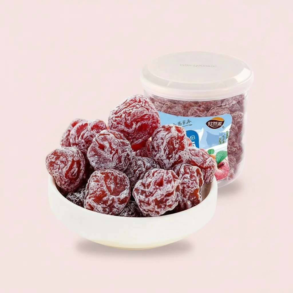Sour and Sweet Plum,Snow Plum(210g/can) Yogurt Plum,Lover Plum,Prunes,Fruit Snacks,Preserved Fruits,Dried Fruits,Chinese Specialty Snacks Gifts,Dim sum,Delicious dessert (snow plum,1can)