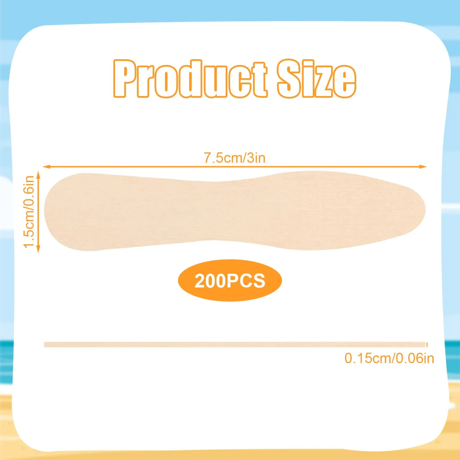 200PCS Wooden Ice Cream Spoons, Bulk Disposable Mini Wooden Spoons, Small Wooden Tasting Spoons Sticks, Wooden Ice Cream Dessert Yogurt Sample Spoons, 3 Inch
