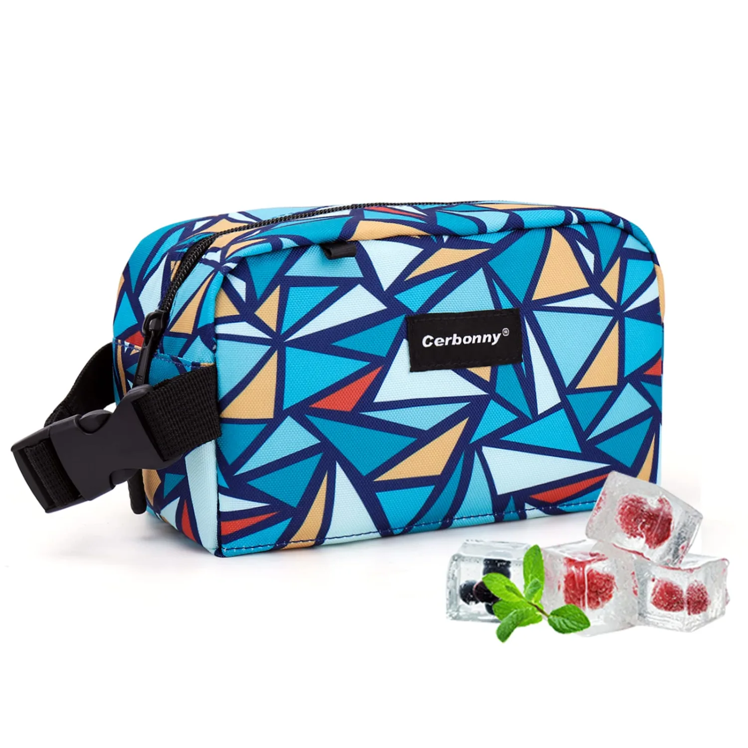 Freezable Lunch Bag,Freezable Snack Bag,Mini Cooler Bag for Travel/Work/School,Small Insulated Bag,Small Cooler Lunch Box with Ice Packs,Insulated Snack Bag,Freezable Snack Box with Handle Buckle