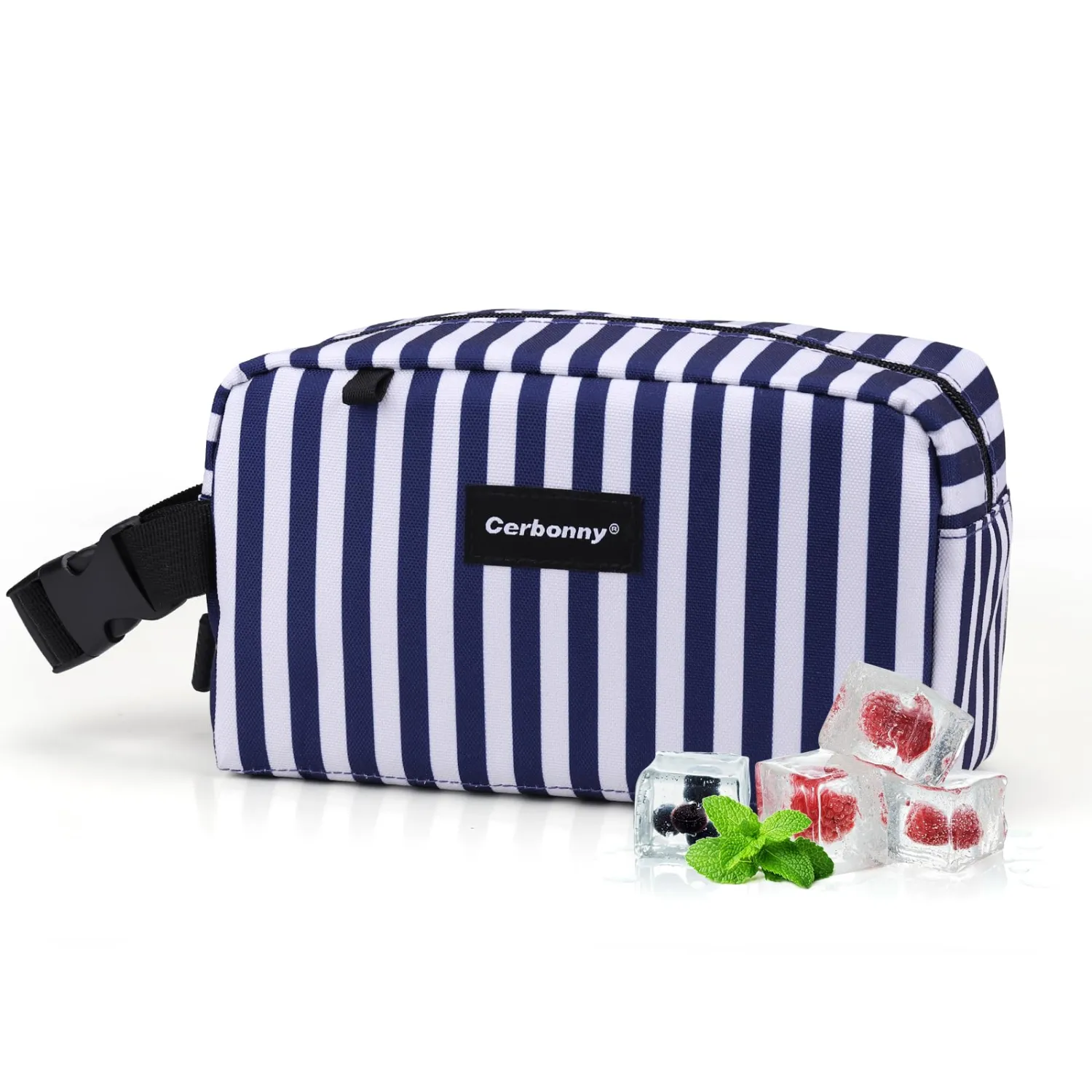 Freezable Lunch Bag,Freezable Snack Bag,Mini Cooler Bag for Travel/Work/School,Small Insulated Bag,Small Cooler Lunch Box with Ice Packs,Insulated Snack Bag,Freezable Snack Box with Handle Buckle