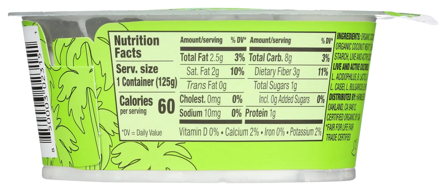 Harmless Harvest, Yogurt Alternative Coconut Original Organic, 4.4 Ounce