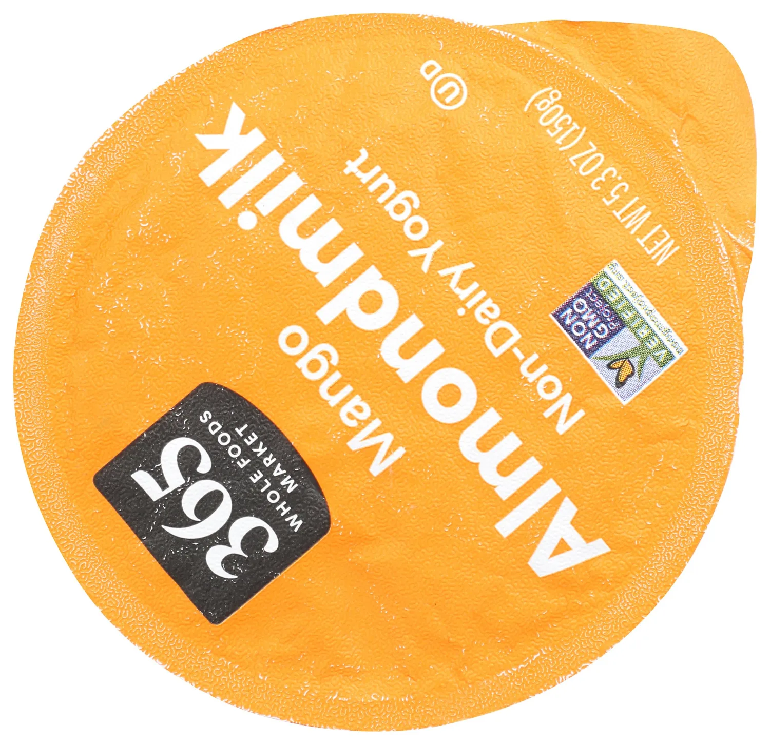 365 by Whole Foods Market, Yogurt, Almondmilk Mango, 5.3 Ounce