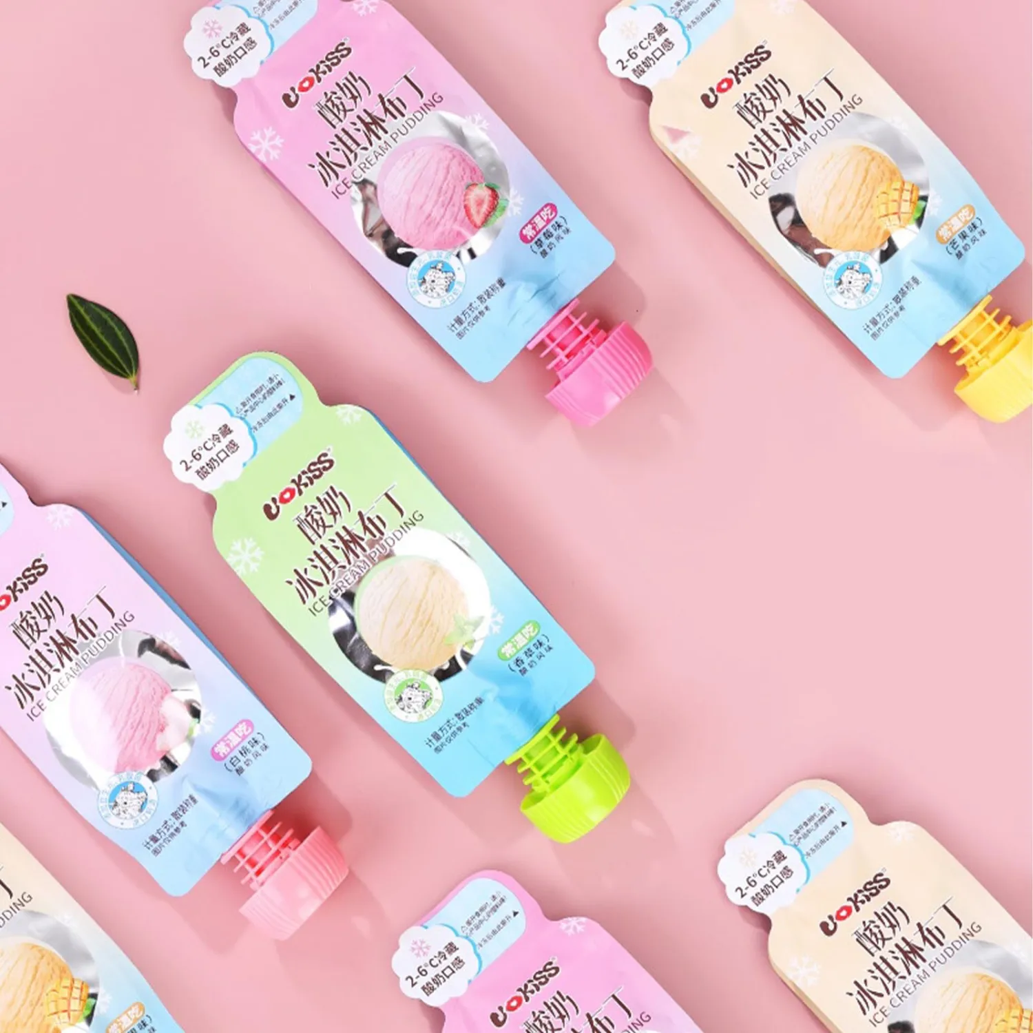 Yogurt Pudding,Vanilla Strawberries and Peaches Flavor,Leisure Snack,Natural Instant Pudding,Perfect For Baking, Smoothies, Desserts and Drinks(3 bag,264 g)