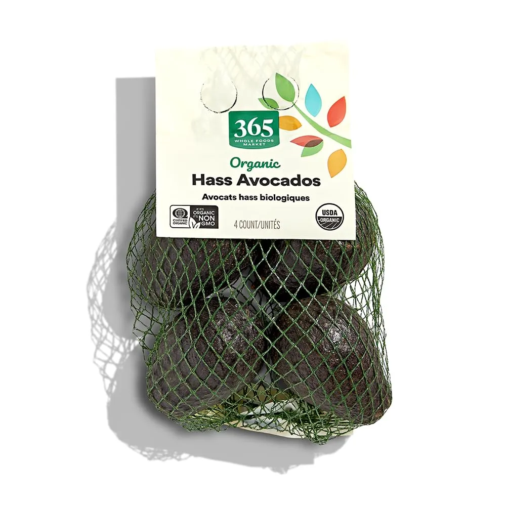 365 by Whole Foods Market, Organic Hass Avocados, 4 Count