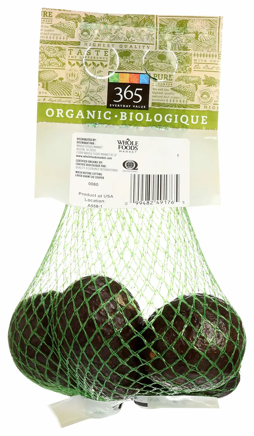 365 by Whole Foods Market, Organic Hass Avocados, 4 Count