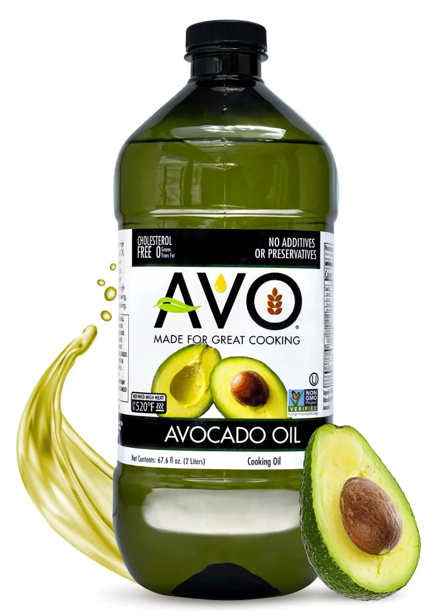 AVO NON GMO 100% Avocado Oil, 67.6 Fl-oz, NO Preservatives Added