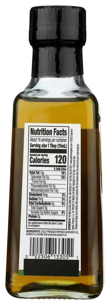 Spectrum Culinary Refined Avocado Oil, 8 Oz