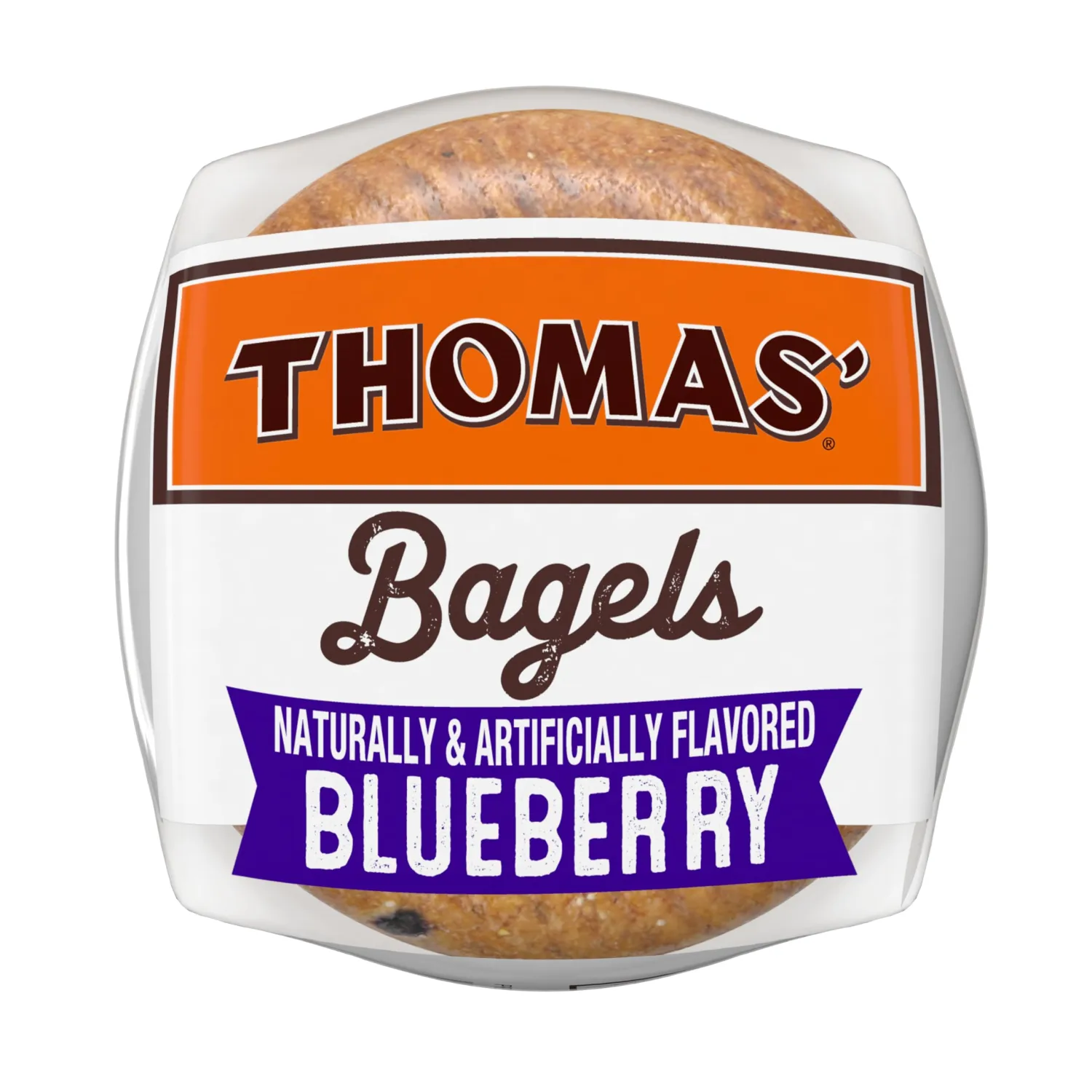 Thomas’ Blueberry Bagels, 6 Pre Sliced Bagels with No High Fructose Corn Syrup, 20 Oz Bag