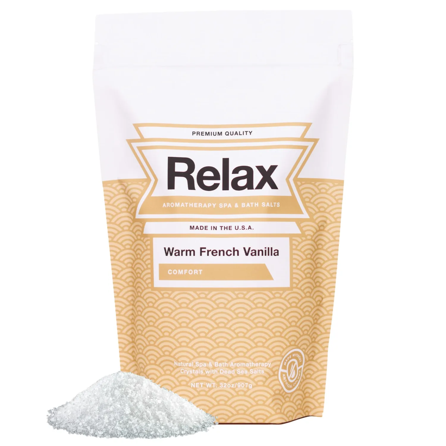 Relax Spa & Bath, Epsom & Dead Sea Salts, Aromatherapy Bath Salts for Hot Tub, Bath, or Spa, Infused with Magnesium, Warm French Vanilla Scent