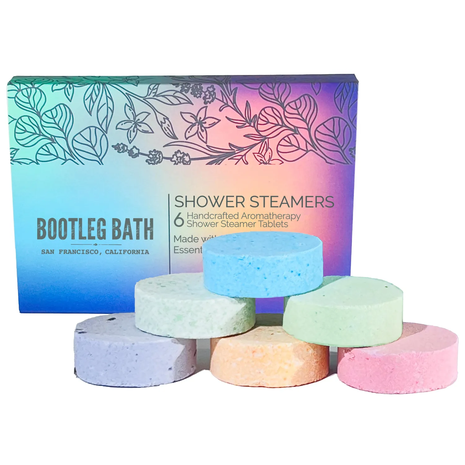 Shower Steamers, Aromatherapy Shower Bombs Variety 6 Pack, Mother's Day Gift for Adults and Teens, All Natural, Made in USA