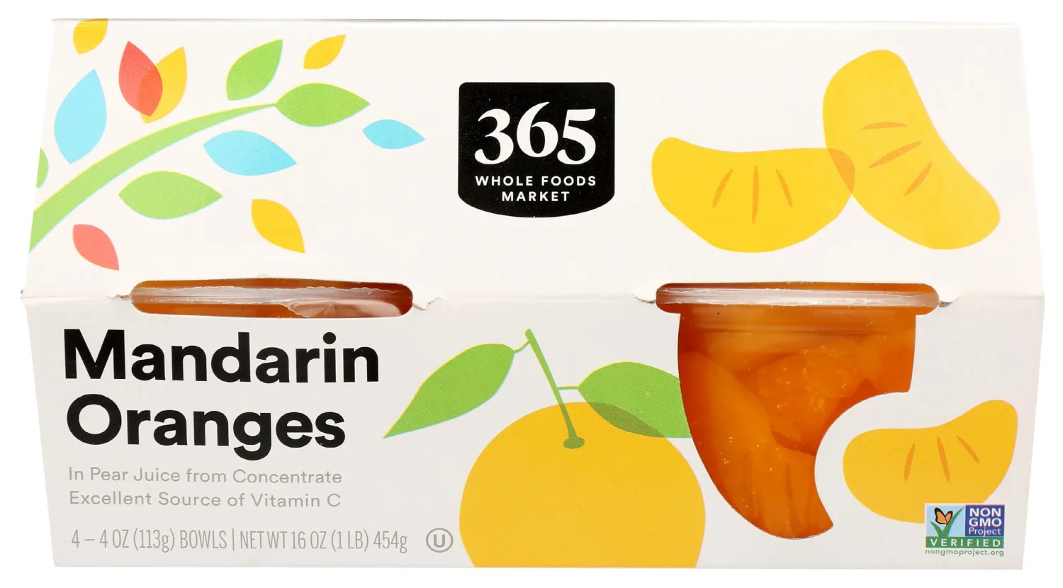 365 by Whole Foods Market, Oranges Mandarin, 4 Ounce, 4 Pack