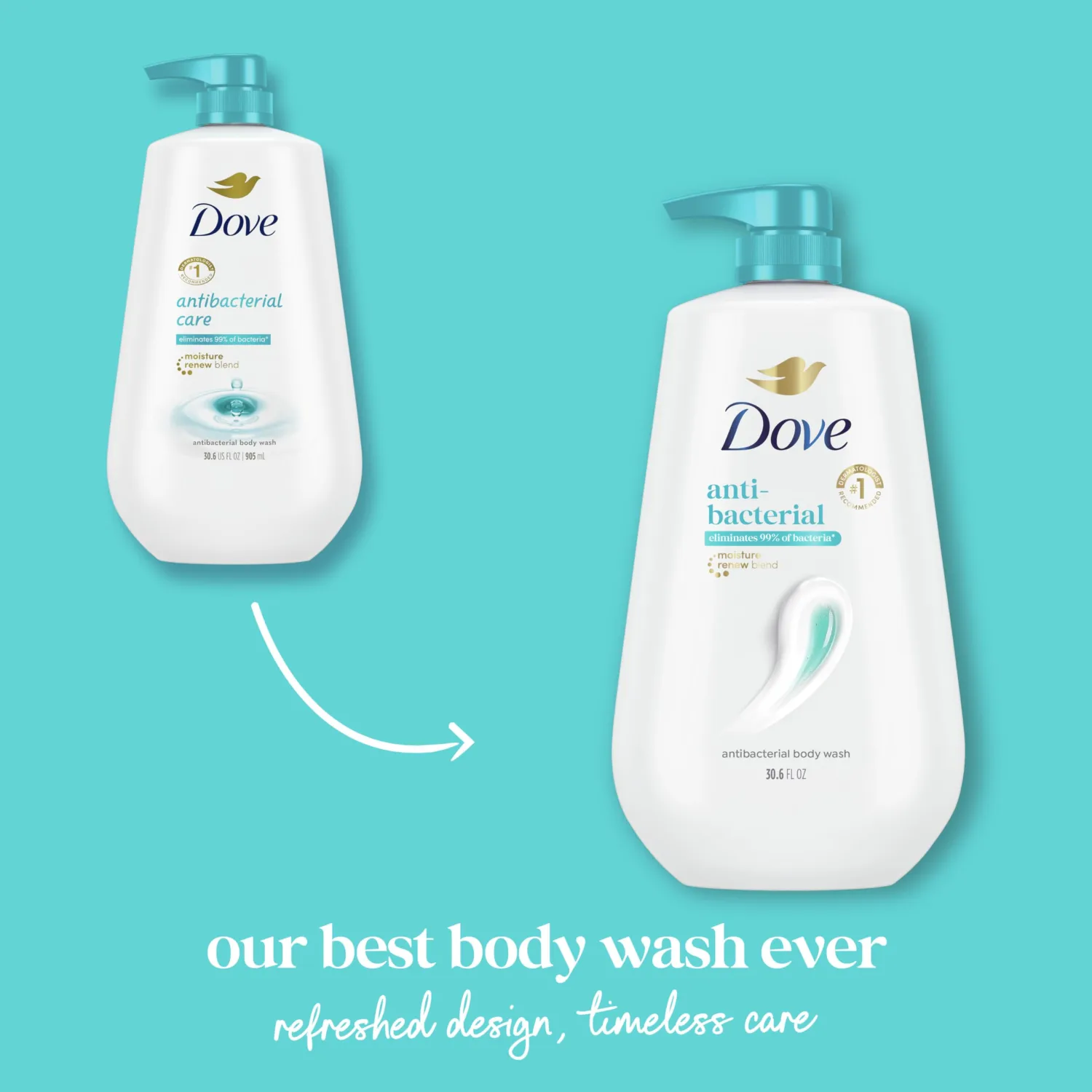 Dove Body Wash Care & Protect 30.6 FO