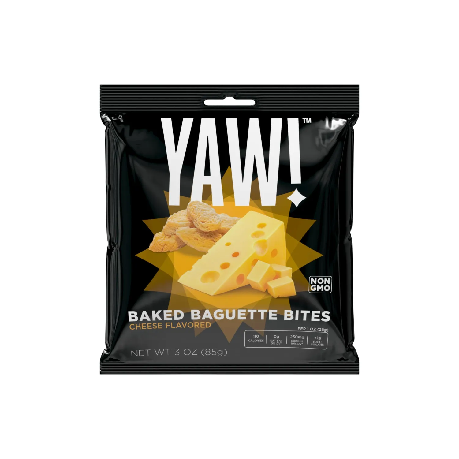 YAW! Baked Baguette Bites, Veriety Pack 5 Pack, Non-GMO Ingredients, Crunchy Snack 5 Pack (15oz, Veriety Pack)