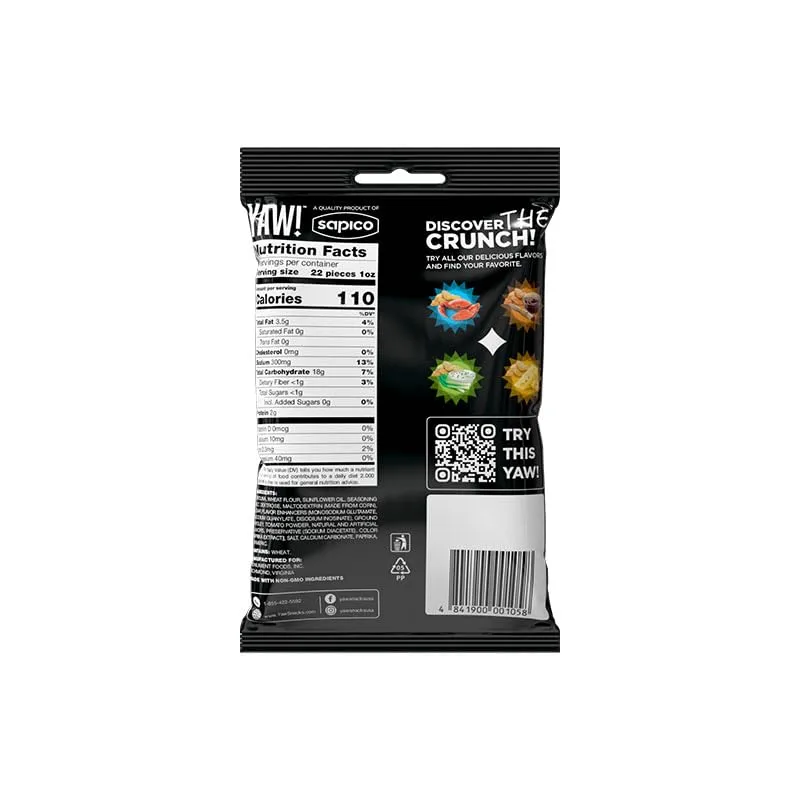 YAW! Baked Baguette Bites, Tomato and Herb Flavor, Non-GMO Ingredients, Crunchy Snack 3 Pack (6oz, tomato and herb)