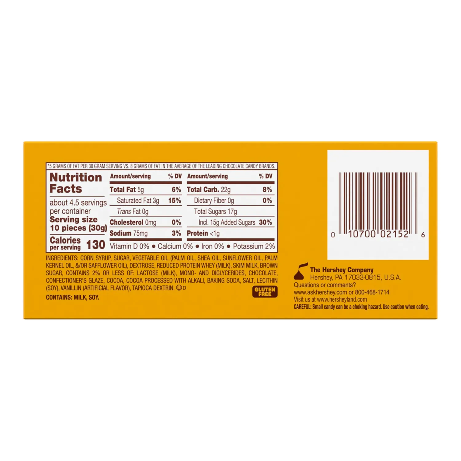 MILK DUDS Chocolate and Caramel Candy Box, 5 oz