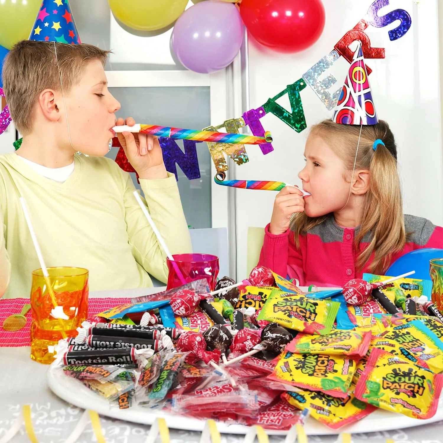 Bulk Candy Mix Variety Pack - Individually Wrapped Assorted Sweets for Party Favors, Candy Buffets, Goodie Bags, Gifting, and Office Treats (8Lb Bag)