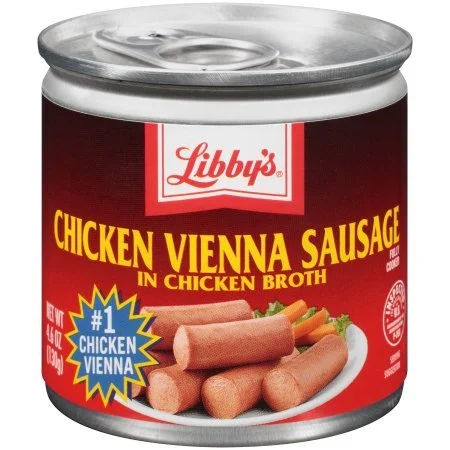 Libby's Vienna Sausage in Chicken Broth 4.6 oz. Can (4 Cans)