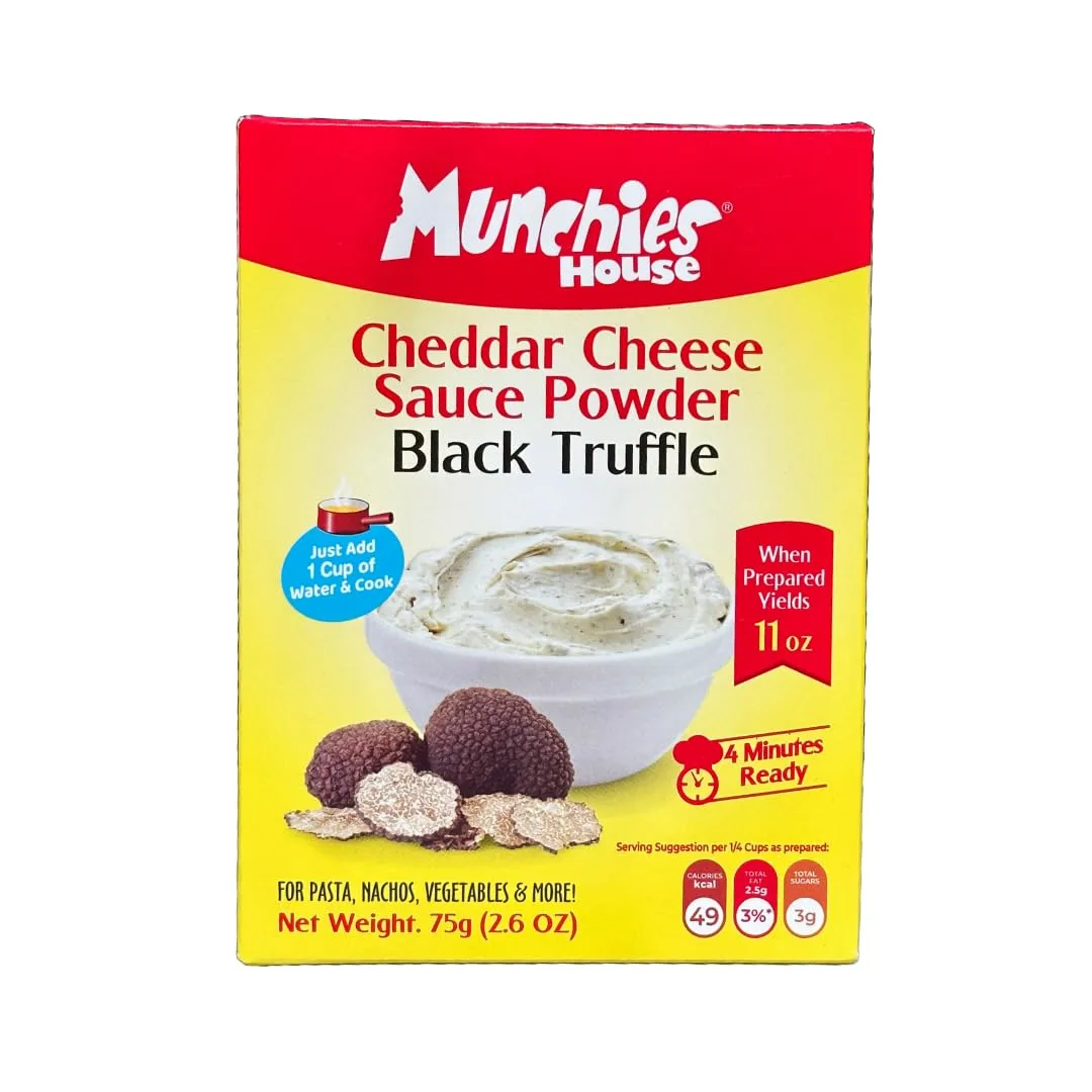 Black Truffle Creamy Cheddar Cheese Sauce