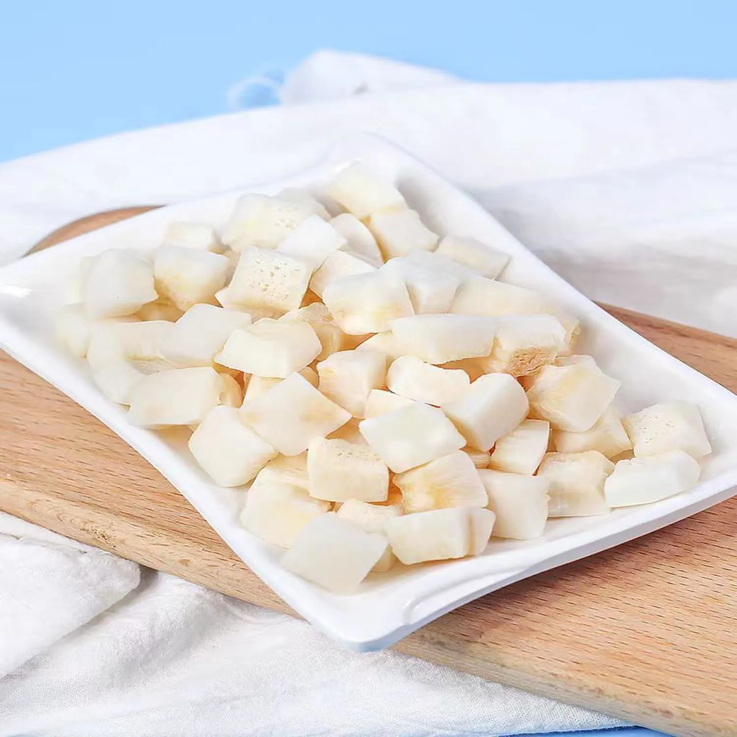 Coconut Chunks 8.81oz Dried Fruit Coconut Crispy Refreshing and Delicious Coconut Flavor