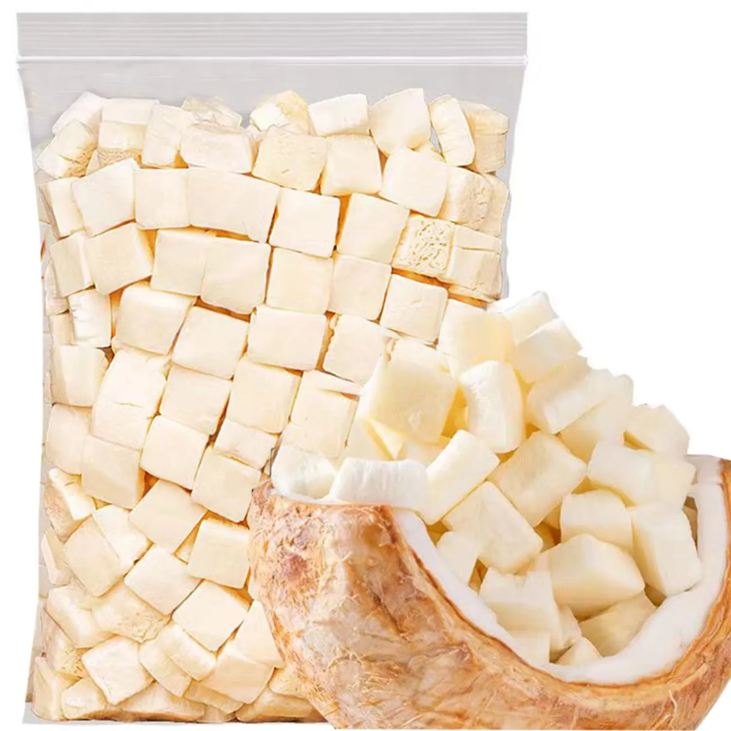 Coconut Chunks 8.81oz Dried Fruit Coconut Crispy Refreshing and Delicious Coconut Flavor