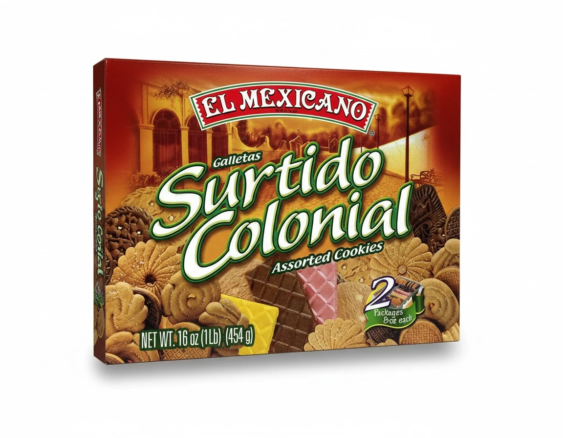 El Mexicano Surtido Colonial Cookies 16 oz - Galletas Surtidas