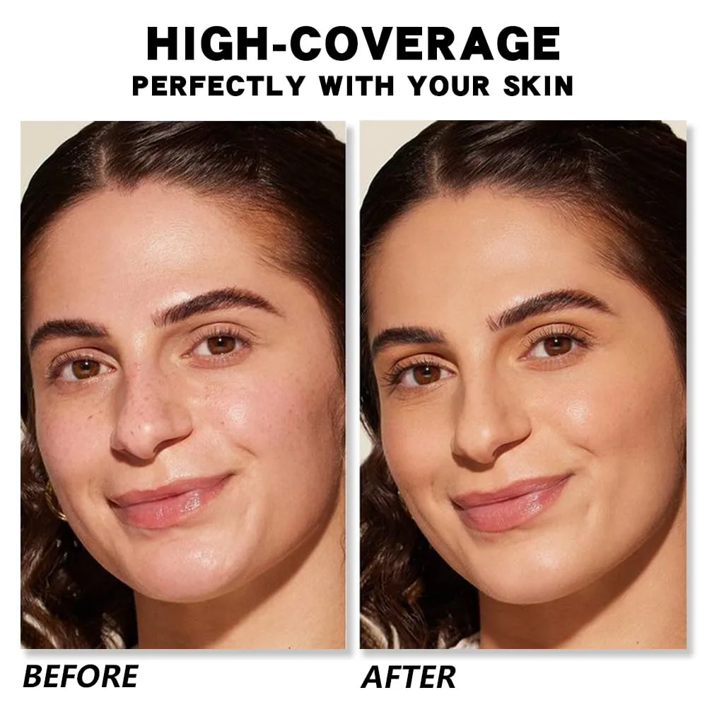 5 Colors Pot Concealer Full Coverage kit with Brush for Older Women, Under Eye Color Corrector Tri Color Concealer Palette for Dark Circles Mature Skin Makeup, Waterproof Foundation Color Corrector, 1