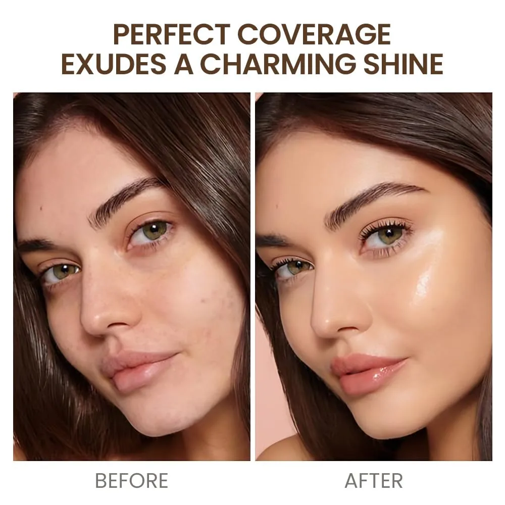 evpct Pot Concealer Full Coverage kit with Brush for Older Women, 4 Nude Shades Under Eye Color Corrector Concealer Palette for Dark Circles Mature Skin Makeup, Waterproof Foundation Color Corrector