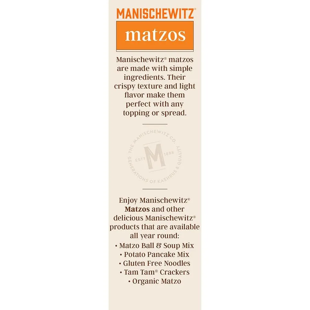 Manischewitz, Matzos Unsalted, 10 Oz