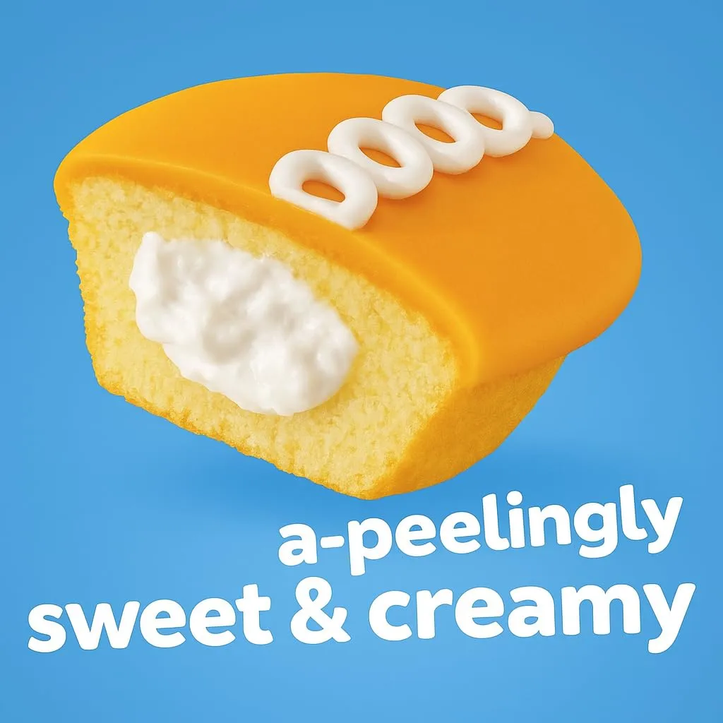 Hostess Frosted Orange Cupcakes 2 ct 3.38 oz 2 Pack – Bakery Fresh Muffins Individually Wrapped, Frosted Orange Cakes & Coffee Cakes