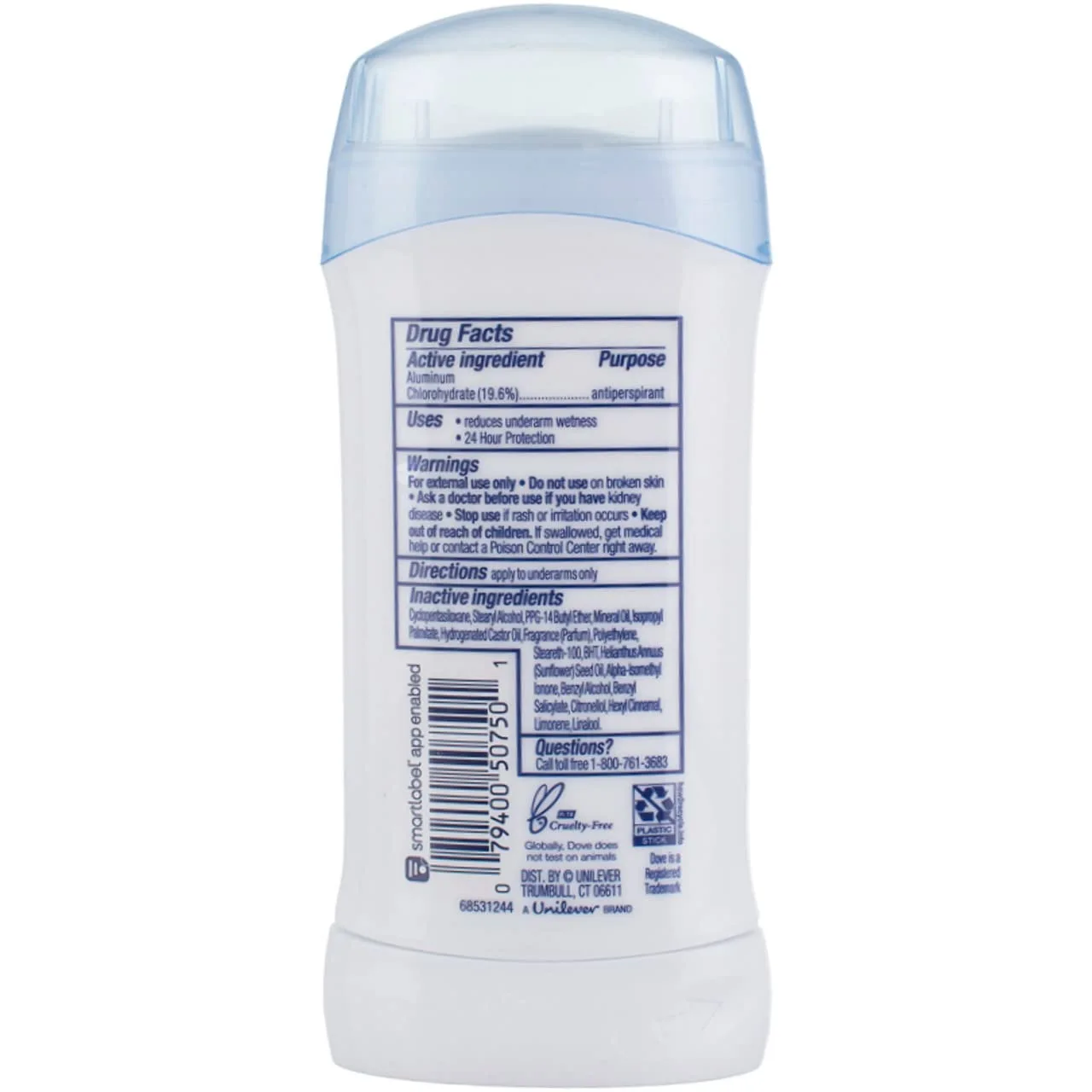 Dove Antiperspirant Deodorant, Fresh 2.6 ounces (Pack of 2)