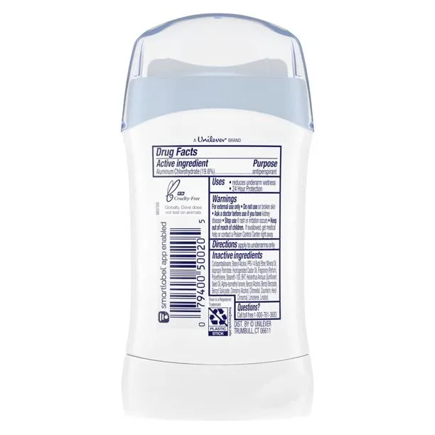 Dove Anti-Perspirant Deodorant Invisible Solid Fresh 1.60 oz (Pack of 3)