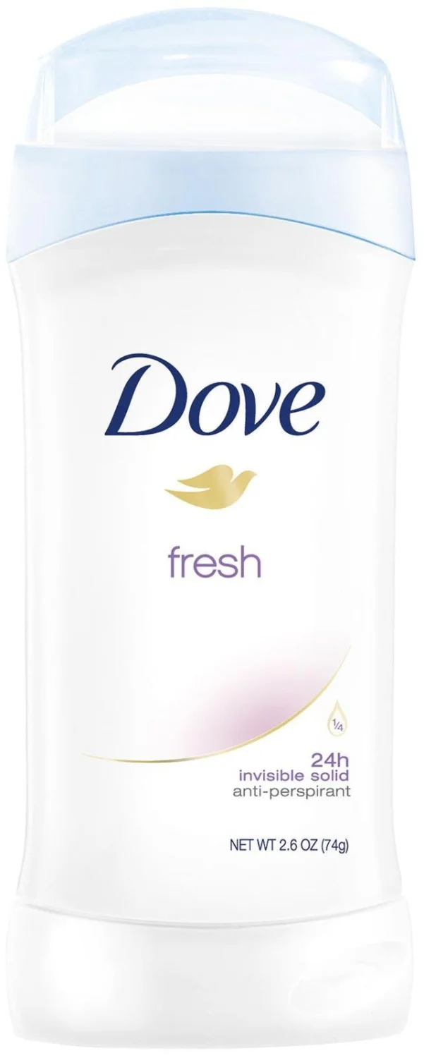 Dove Invisible Solid Deodorant, Fresh, 2.6 Oz