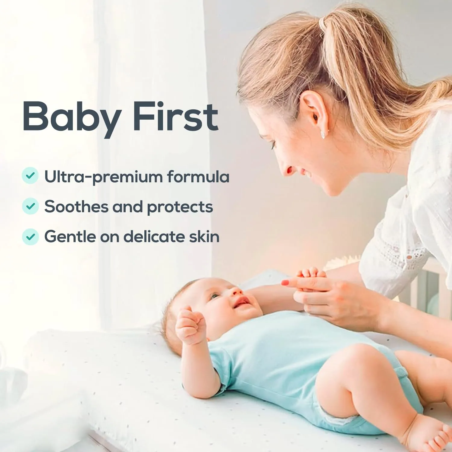 Ultra-Premium Diaper Rash Ointment. Don't Let Diaper Rash Come Between You and Your Baby.