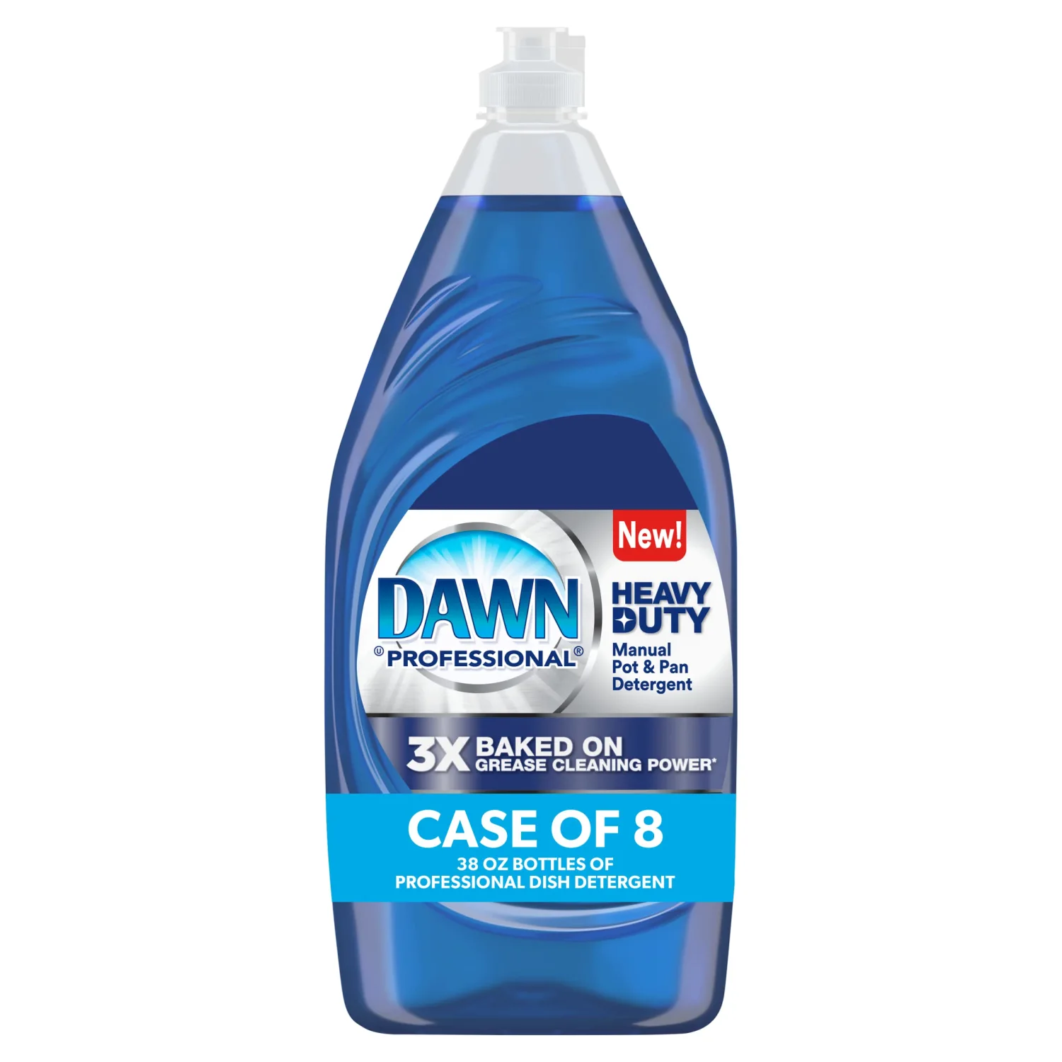 P&G Professional Dawn Heavy Duty Manual Pot and Pan Dish Soap Detergent, 38 fl oz (Case of 8)